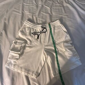 Prada Men's White Cargo Shorts